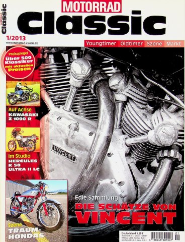 Deckblatt Motorrad Classic (01/2013)
